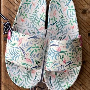 Joules slide sandals